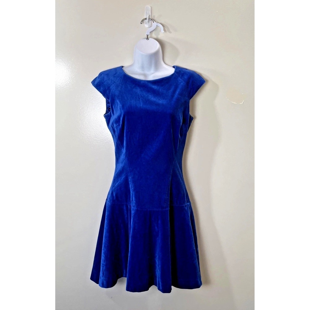 Ted Baker Womens Tinna Velvet Dress XS 0‎ Drop Waist Glam Dramatic Whimsigoth
